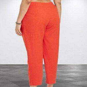 Women's High-Rise Linen Tapered Ankle Pants A New Day Size 17